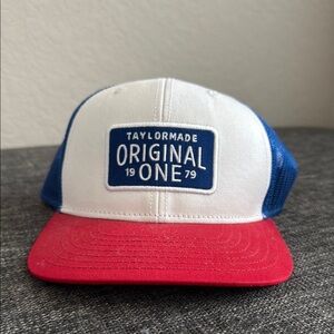 TaylorMade Red and Blue Snapback Hat